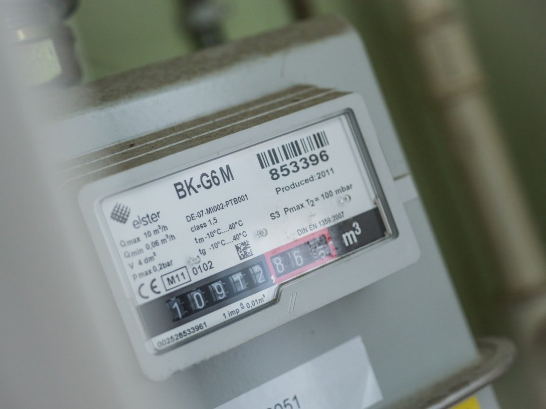 Energy meters on a commercial building