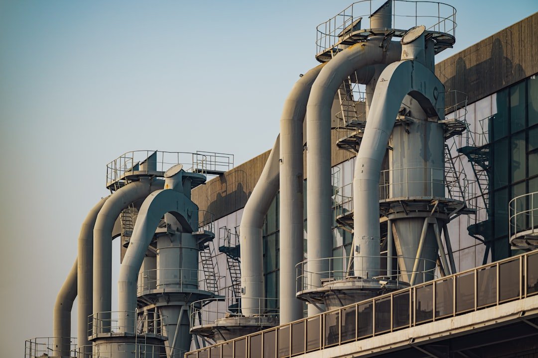 Industrial factory building exterior